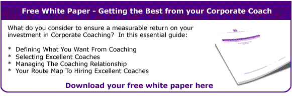 Getting the Best from your Corporate Coach free white paper