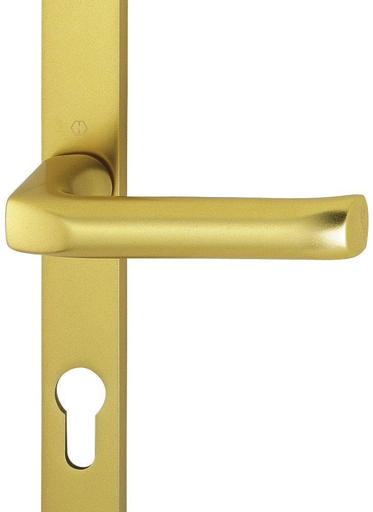 Hoppe F3 Matt Gold 70mm Centre Door Handle-0