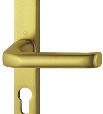 Hoppe F3 Matt Gold 48mm Centre Euro Profile Door Handle