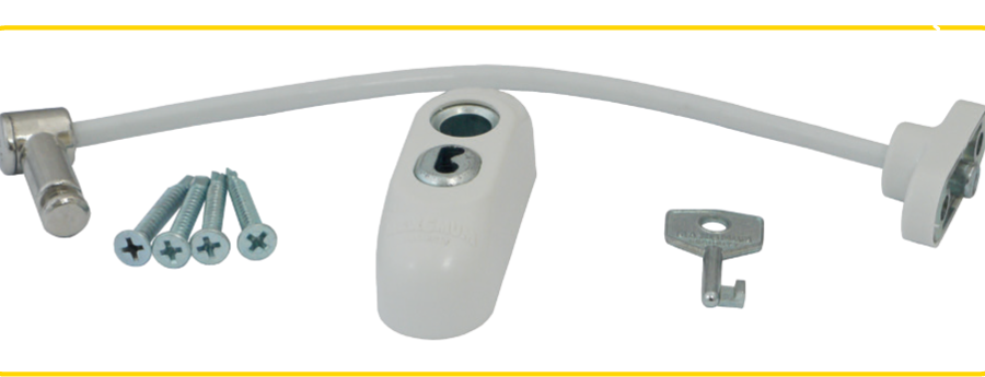 Max6mum Security Locking Window Restrictor WHITE-0