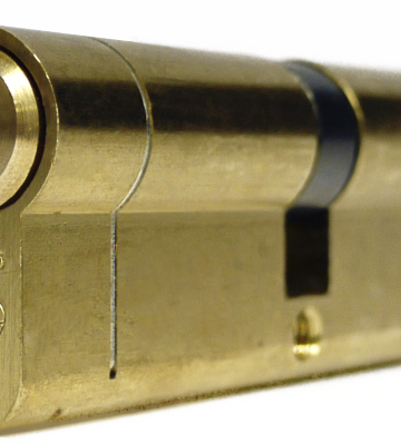 UAP Anti Snap Keyed Alike 50/50 (100MM Overall) Euro Profile Brass Cylinder (pair)