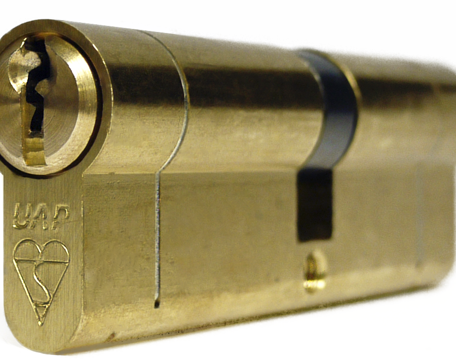 UAP Anti Snap 45/50 (95mm overall) Euro Profile Brass Cylinder Lock-0