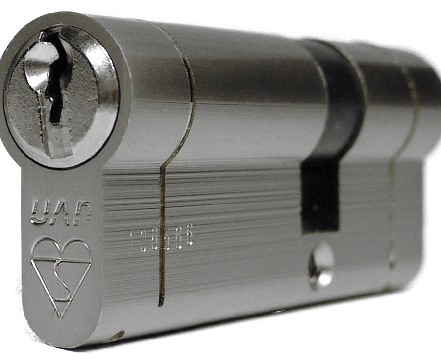 UAP Anti Snap 40/40 (80mm overall) Nickle Euro Profile Cylinder Lock-0