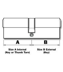 Yale 6 Pin Euro Profile Cylinder Lock Nickle 40/60 (100mm) Keyed Alike in pairs c/w 6 Keys-1034