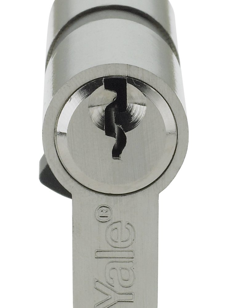 Yale 6 Pin Euro Profile Cylinder Lock Nickle 40/40 (80mm) c/w 3 Keys-972