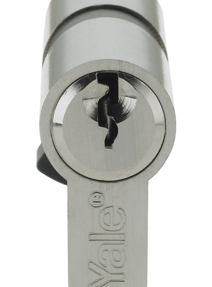 Yale 6 Pin Euro Profile Cylinder Lock Nickle 45/45 (90mm) Keyed Alike in pairs c/w 6 Keys-1018