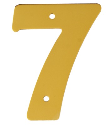 2” Gold Anodised Numeral 7