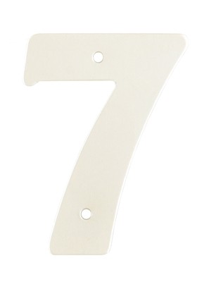 2” Silver Satin Anodised Numeral 7