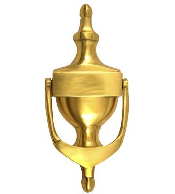 6” Victorian Urn Gold Anodised Door Knocker