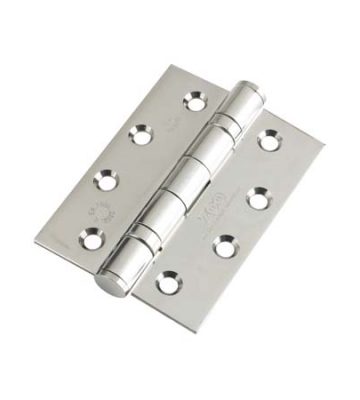 Zoo Ball Bearing Door Hinge Grade 13  102 X 76 X 3 Polished Stainless Steel Square End (Pair)