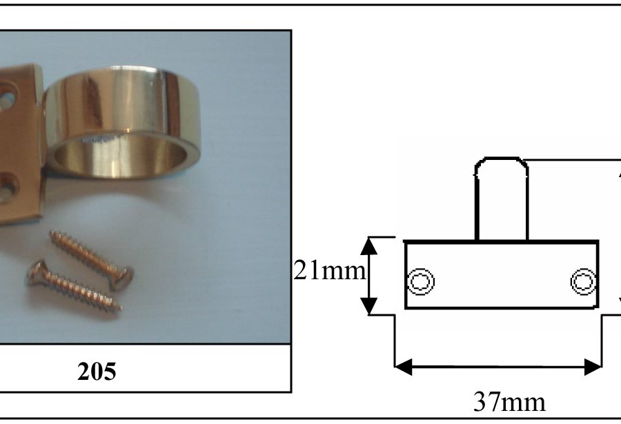 205 Ring Sash Lift Polished Brass-0