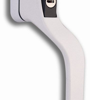 Vita HB108 White Cranked Locking Espagnolette Handle 40mm Left Hand