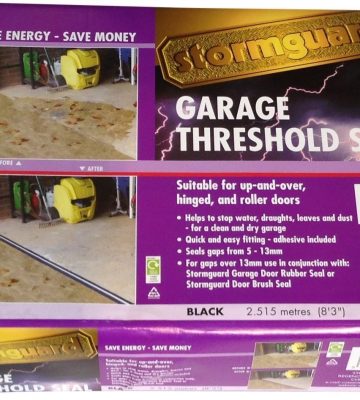 Stormguard Garage Threshold Seal Kit Black 2.5m 04SR507