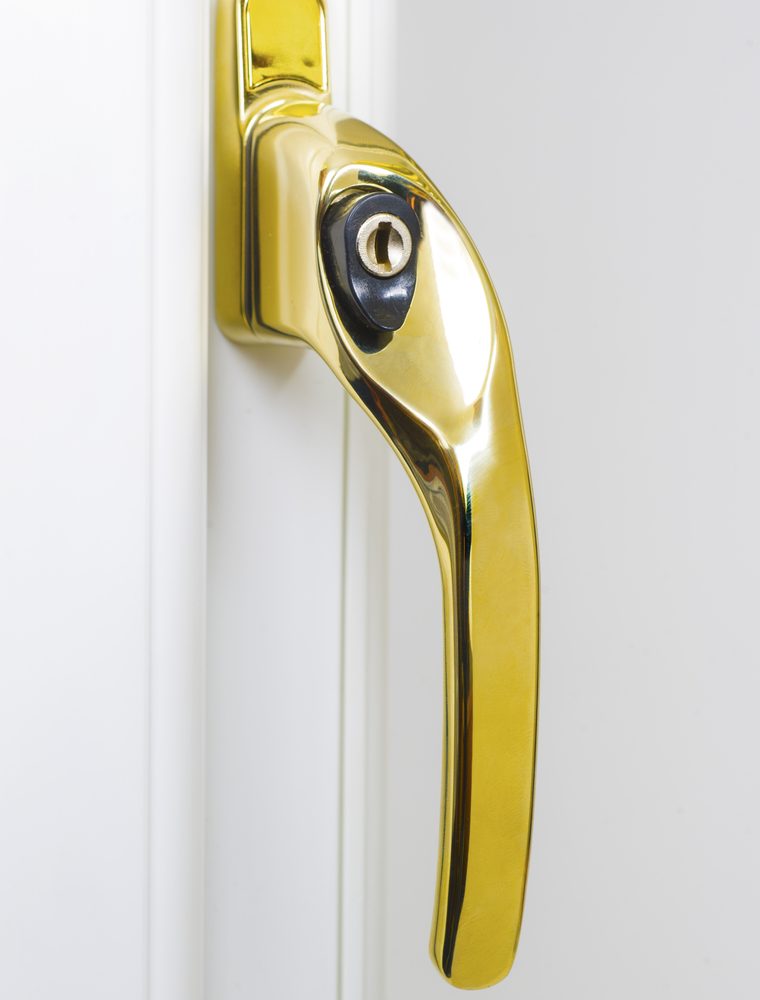 Endurance Polished Gold Right Hand Window Handle 30mm Spindle-2231