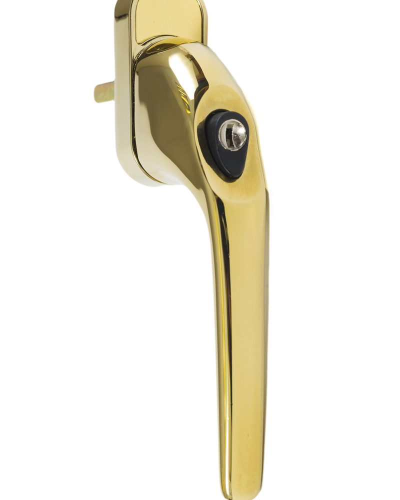 Endurance Polished Gold Tilt and Turn Handle Locking 43mm Spindle-0