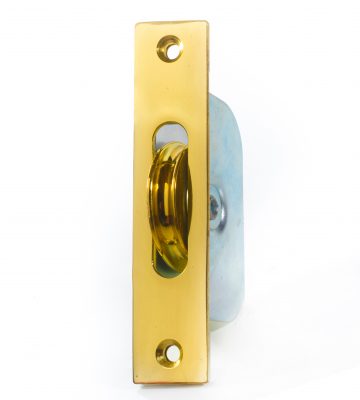 Endurance Square Pulley Wheel 1 3/4” Wheel Polished Brass