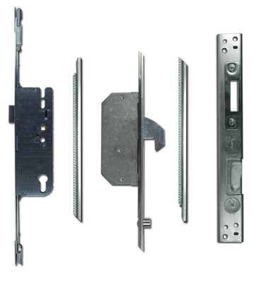 Adjustable Multipoint Lock 45/92 2 Hook / 2 Roller 16mm Faceplate