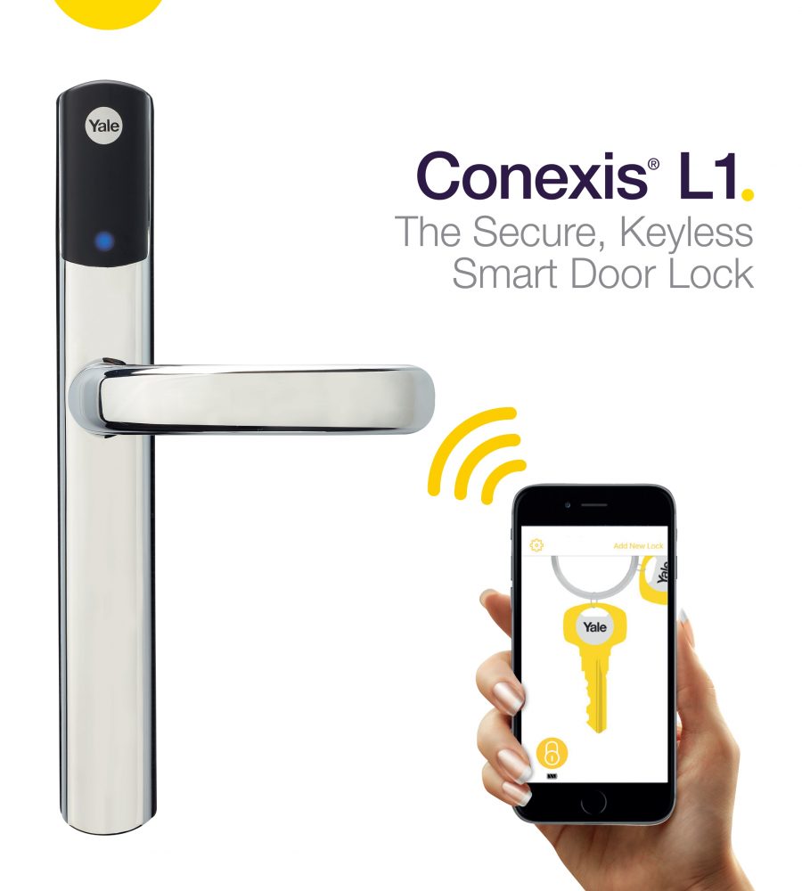 Yale Conexis L1 Smart Door Lock Polished Chrome-0